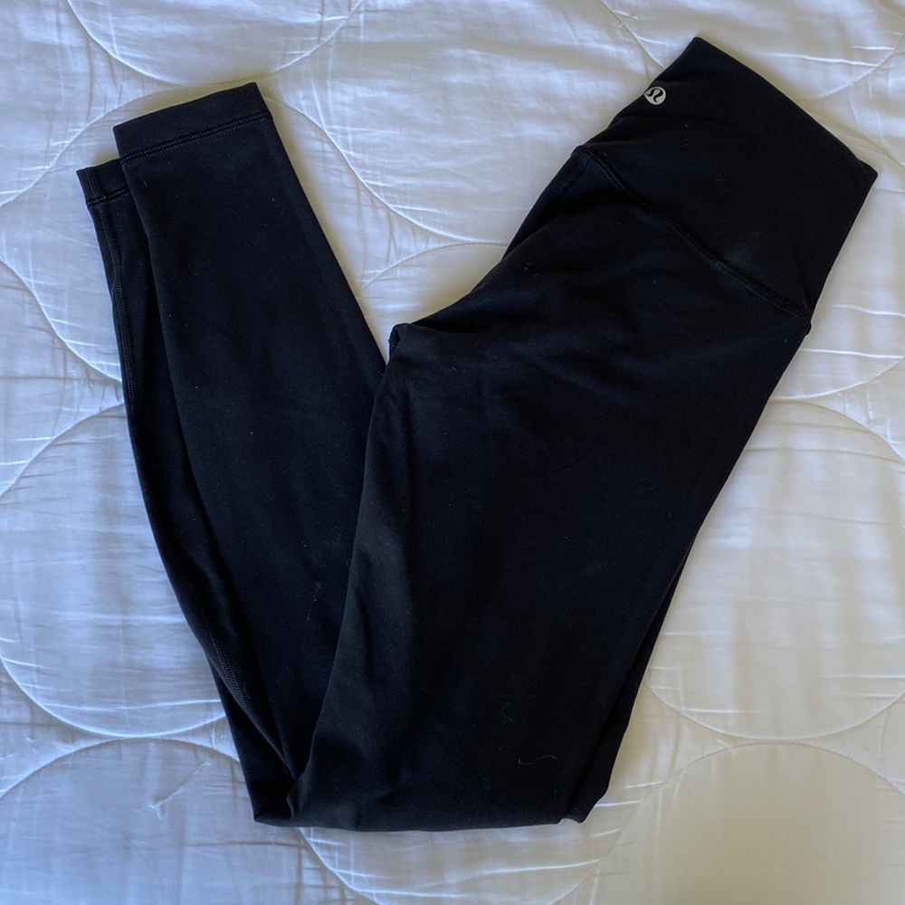 Lululemon athletics wunder under high rise black leggings